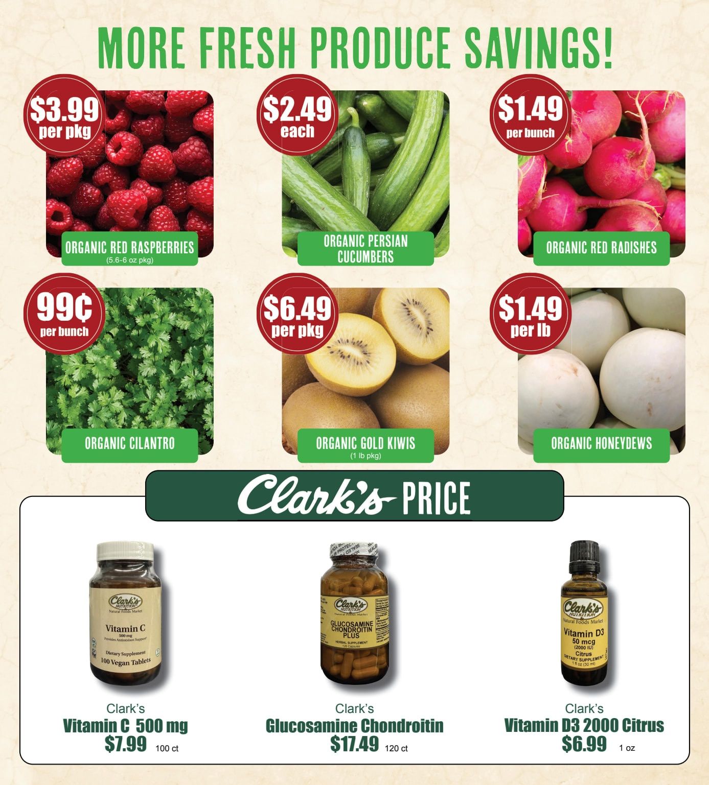 Clark's Nutrition August Weekly Ad August 2 - September 2, 2026