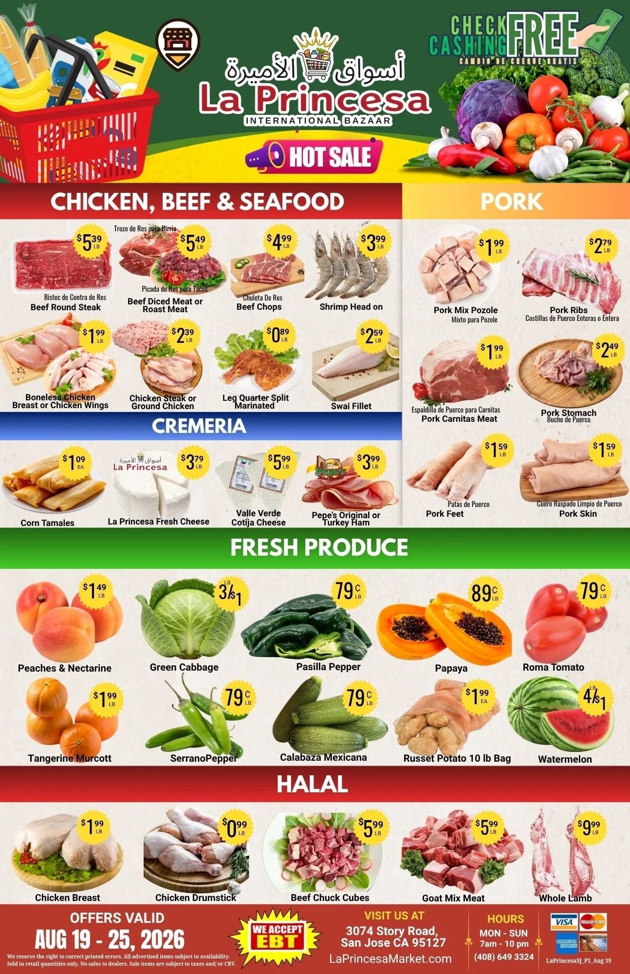La Princesa International Bazaar Weekly Ad August 19 - 25, 2026
