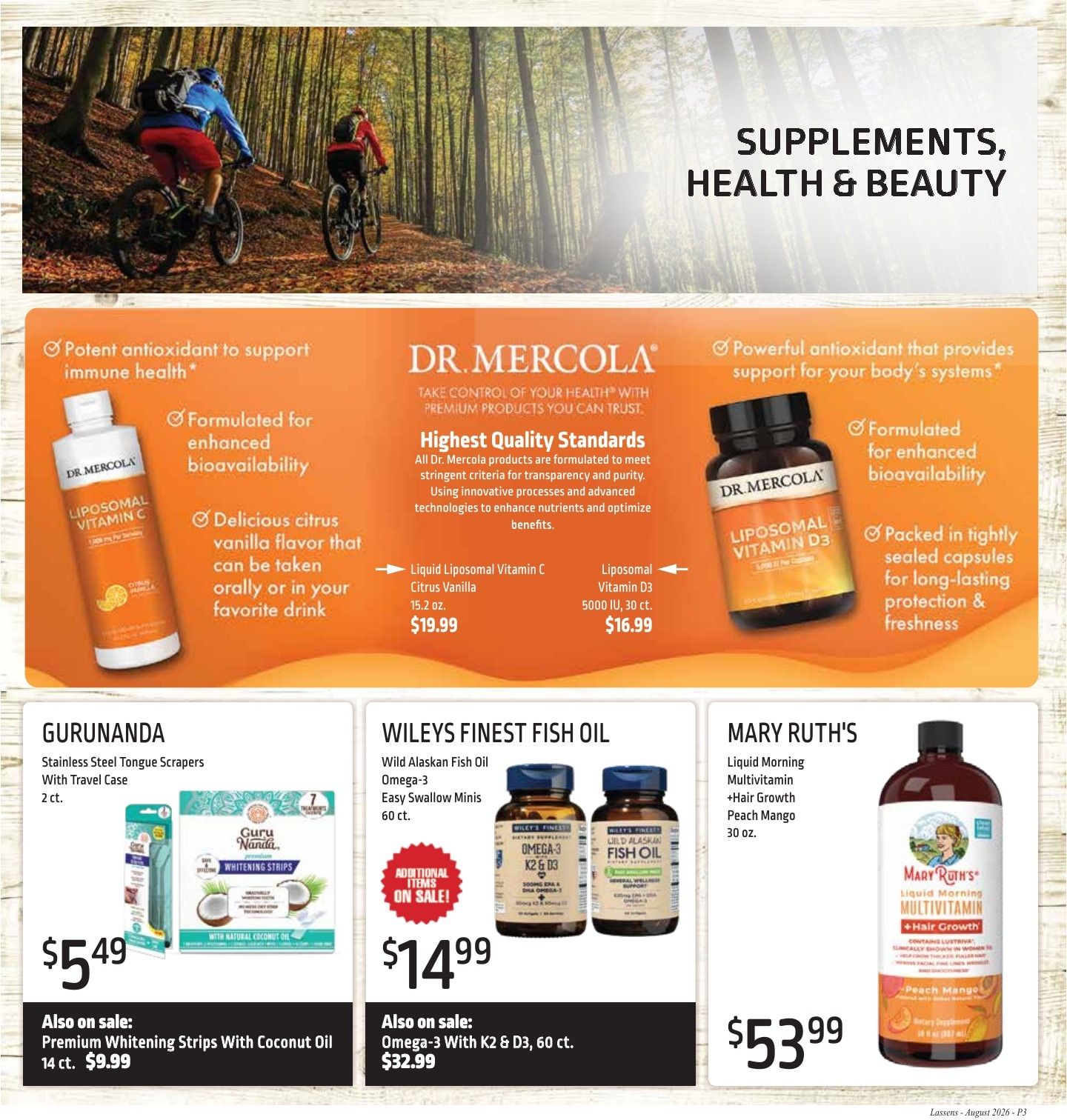 Lassens Natural Foods & Vitamins Monthly Sales Weekly Ad August 1 - 31, 2026