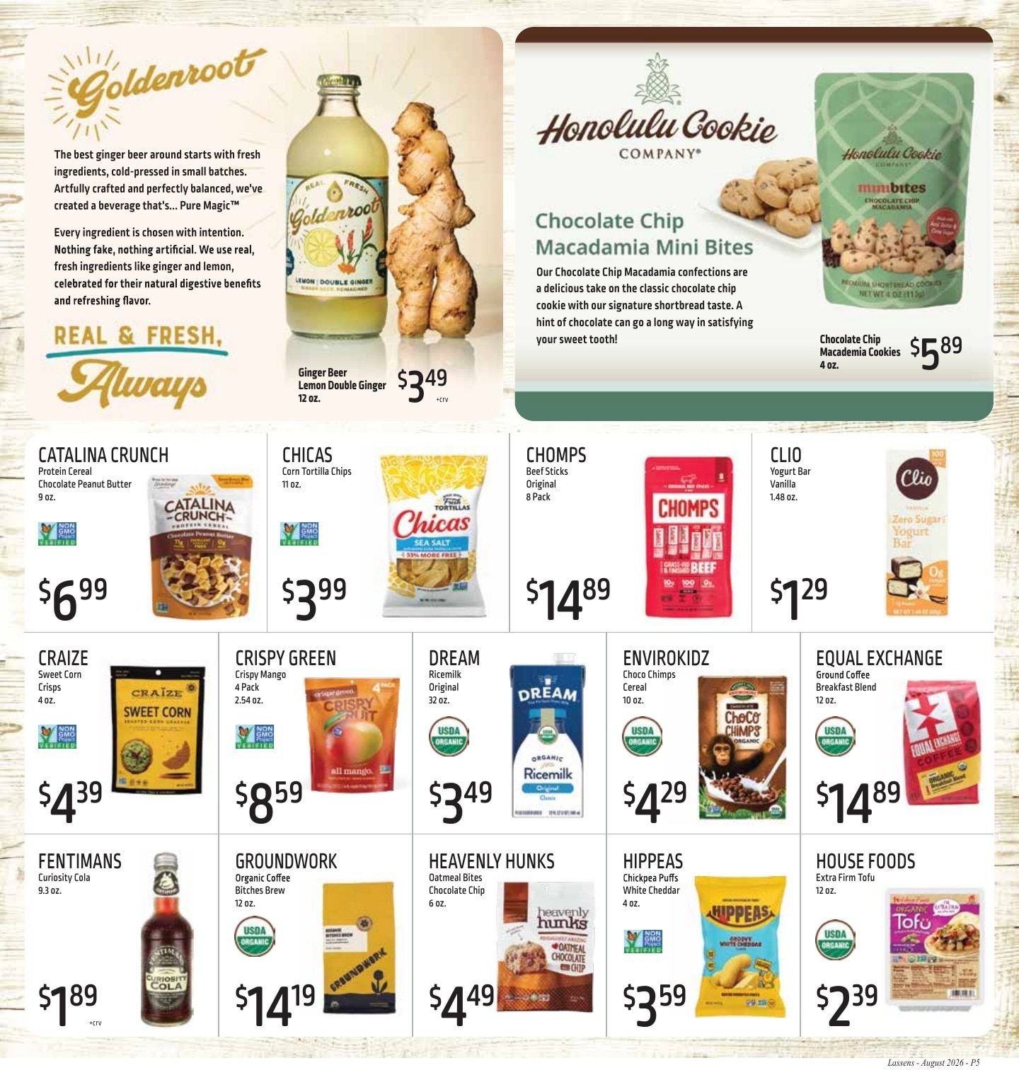 Lassens Natural Foods & Vitamins Monthly Sales Weekly Ad August 1 - 31, 2026