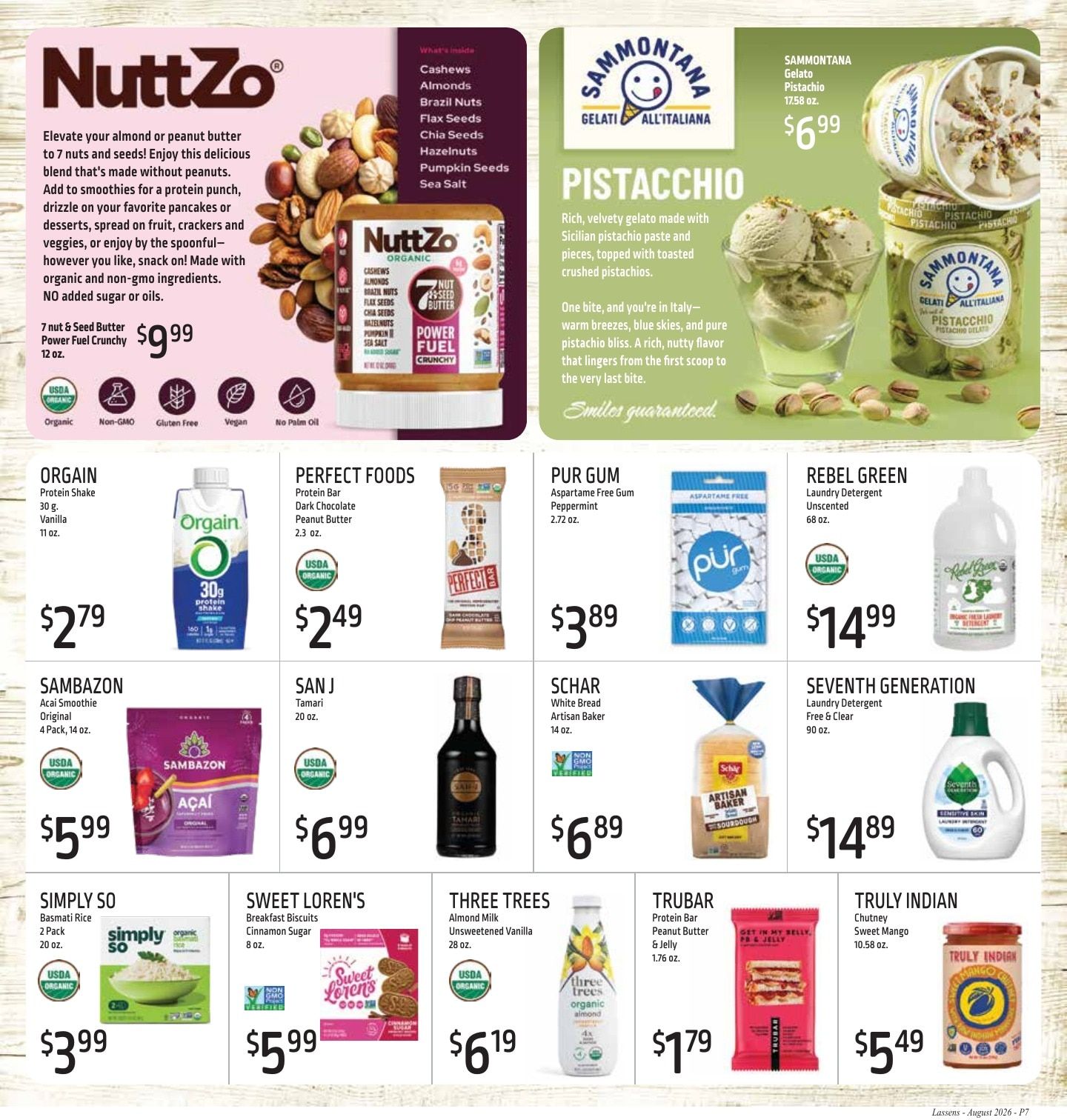 Lassens Natural Foods & Vitamins Monthly Sales Weekly Ad August 1 - 31, 2026