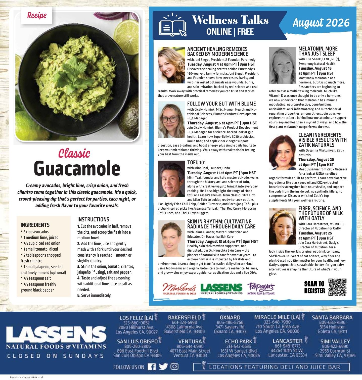 Lassens Natural Foods & Vitamins Monthly Sales Weekly Ad August 1 - 31, 2026