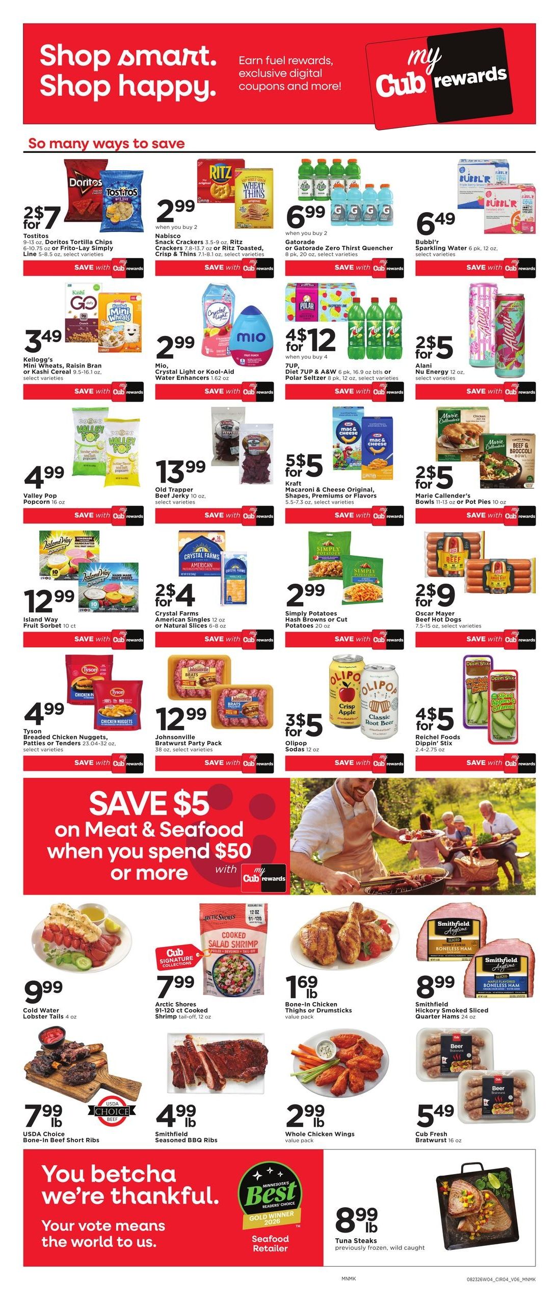 Cub Foods (MN) Weekly Savings Weekly Ad August 23 - 29, 2026