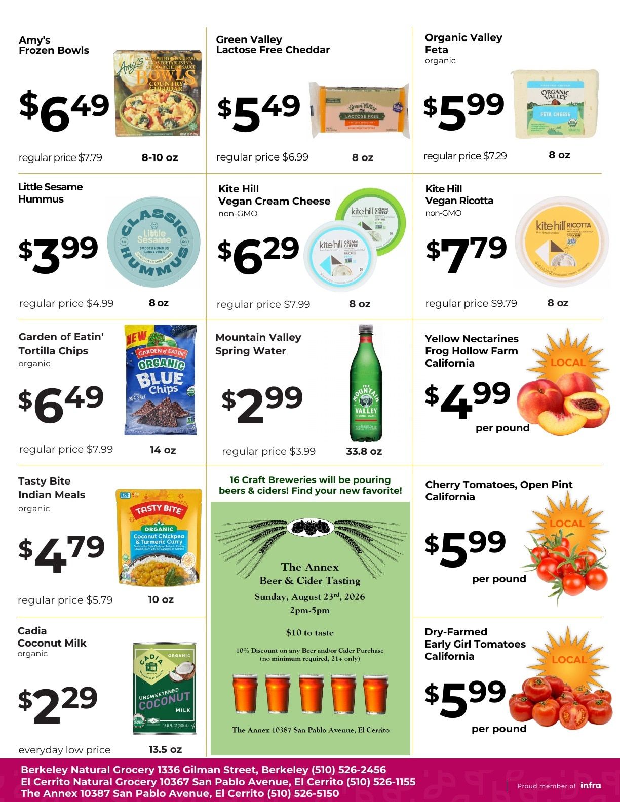 Natural Grocery Company Sales B Weekly Ad August 12 - 25, 2026