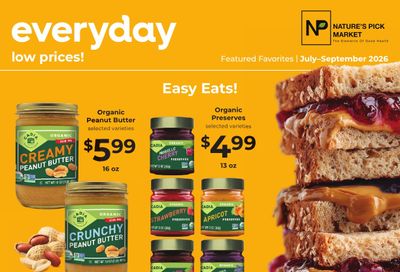 Nature's Pick Market Everyday Low Price Quarterly Weekly Ad July 1 - September 30, 2026