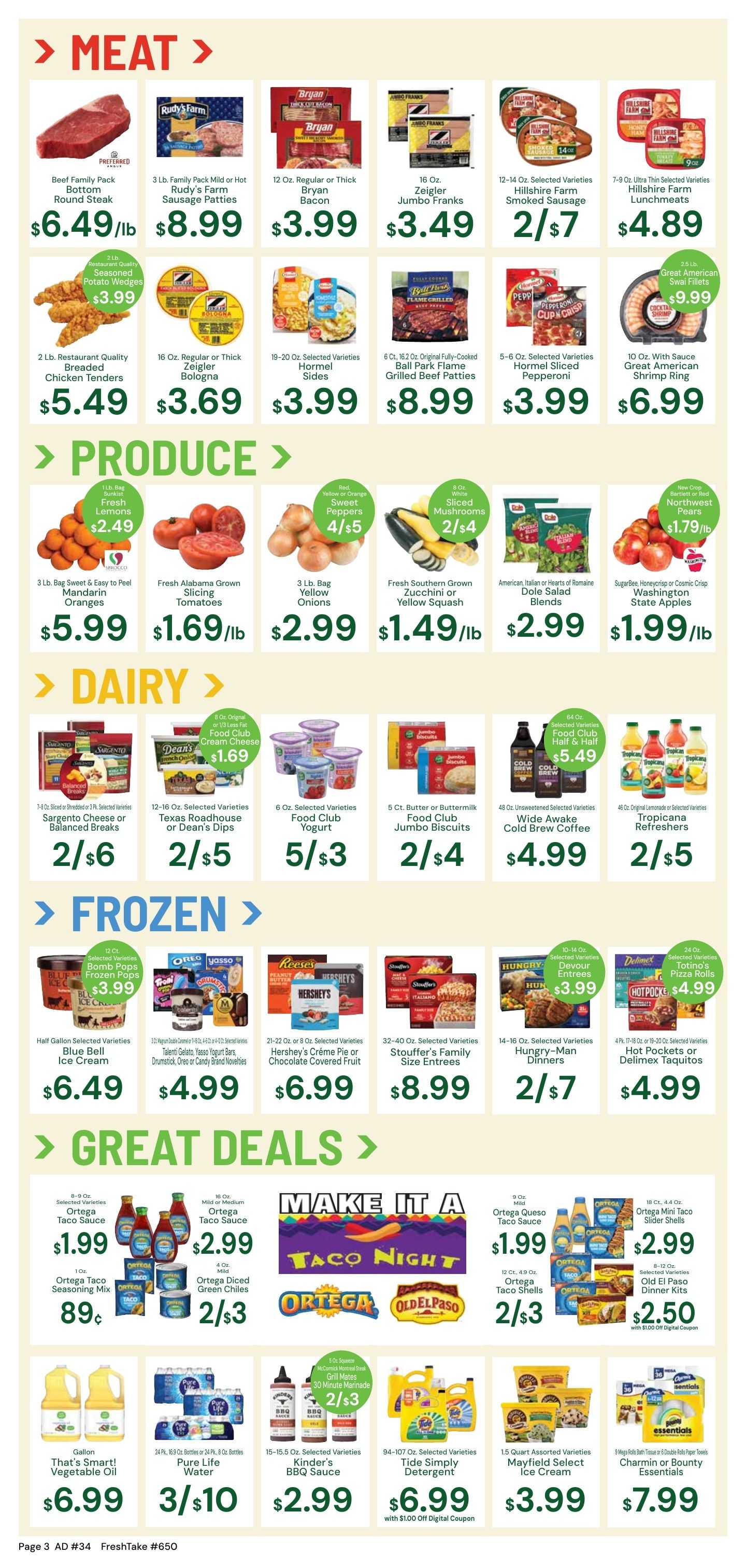 FreshTake Grocery Weekly Ad August 19 - 25, 2026