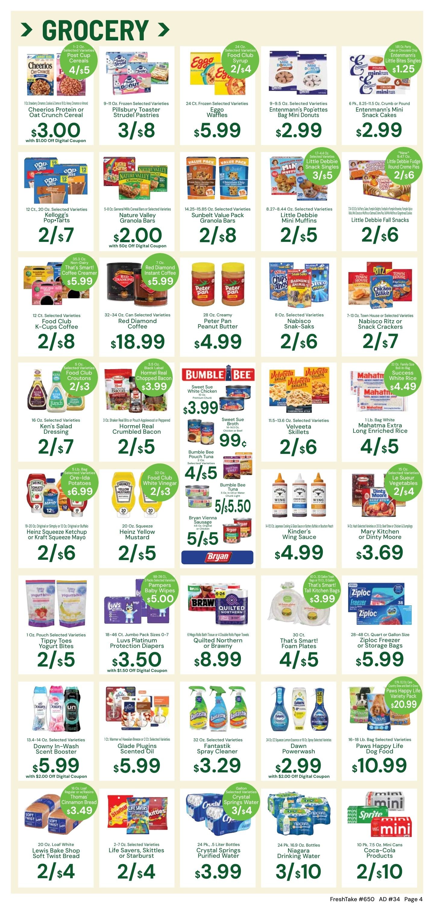FreshTake Grocery Weekly Ad August 19 - 25, 2026