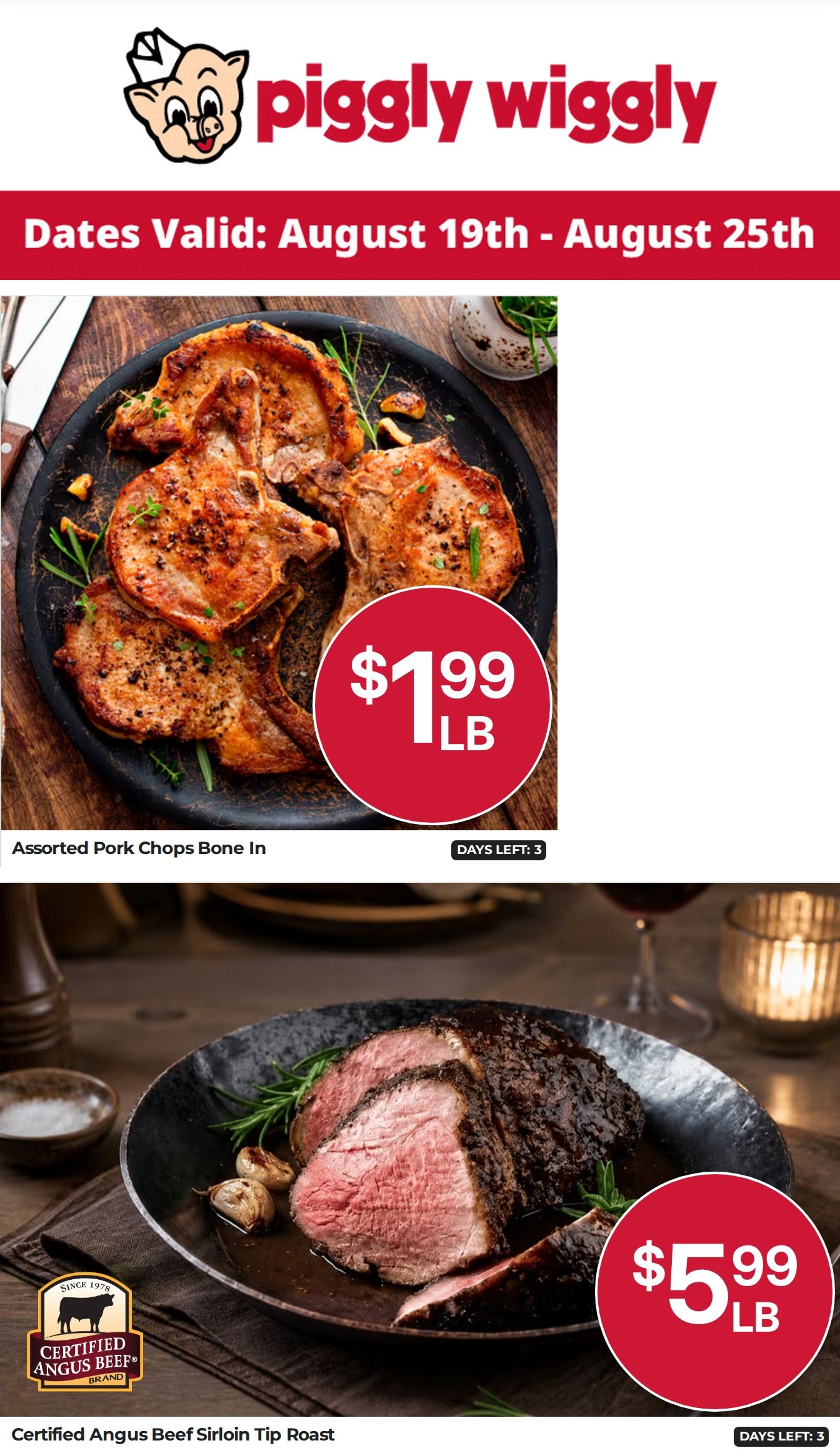 Gruetli Laager Piggly Wiggly Weekly Ad August 19 - 25, 2026