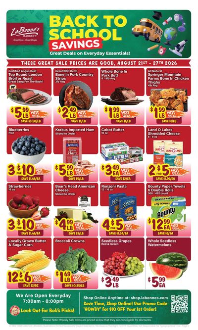 Oliver's Supermarket Weekly Ad August 21 - 27, 2026