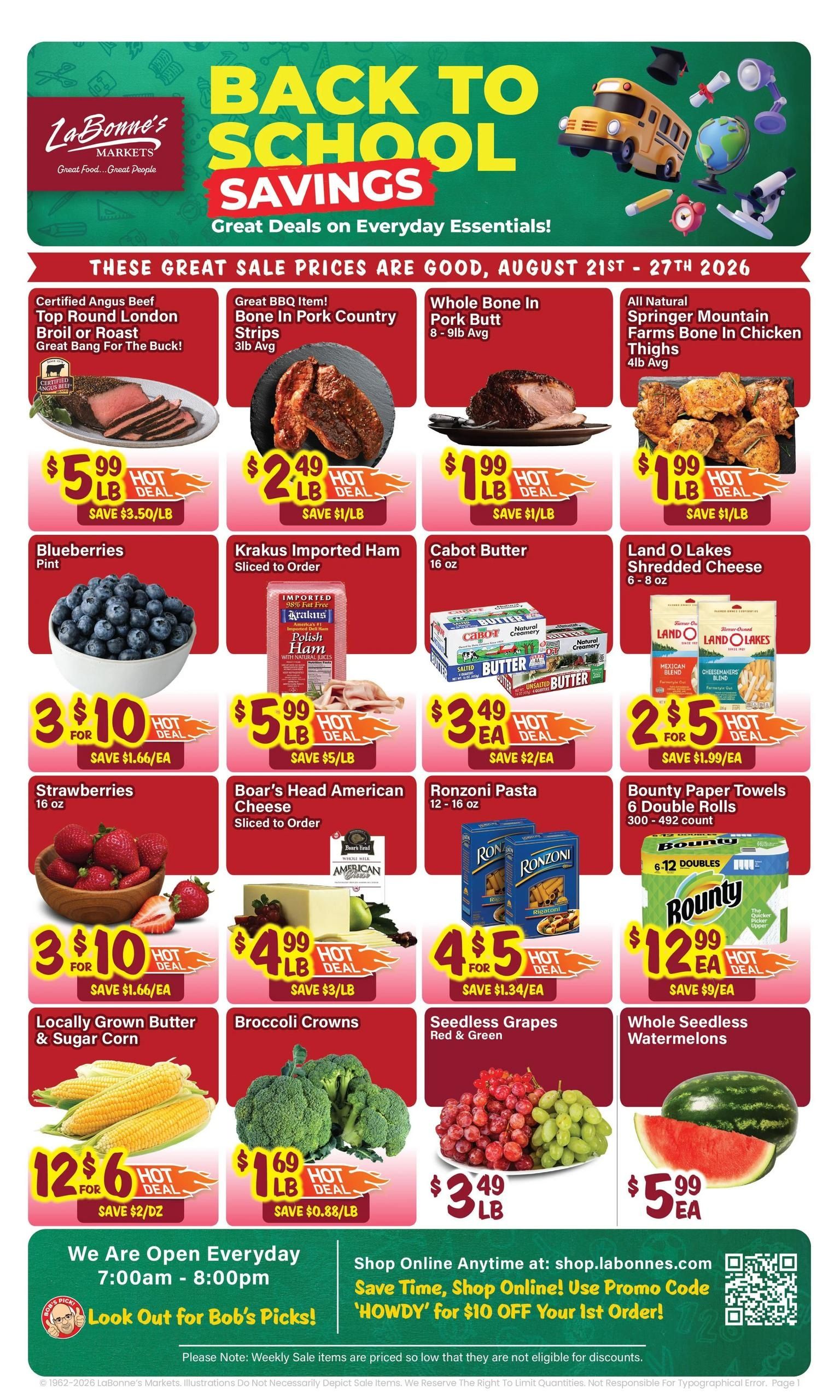 Oliver's Supermarket Weekly Ad August 21 - 27, 2026