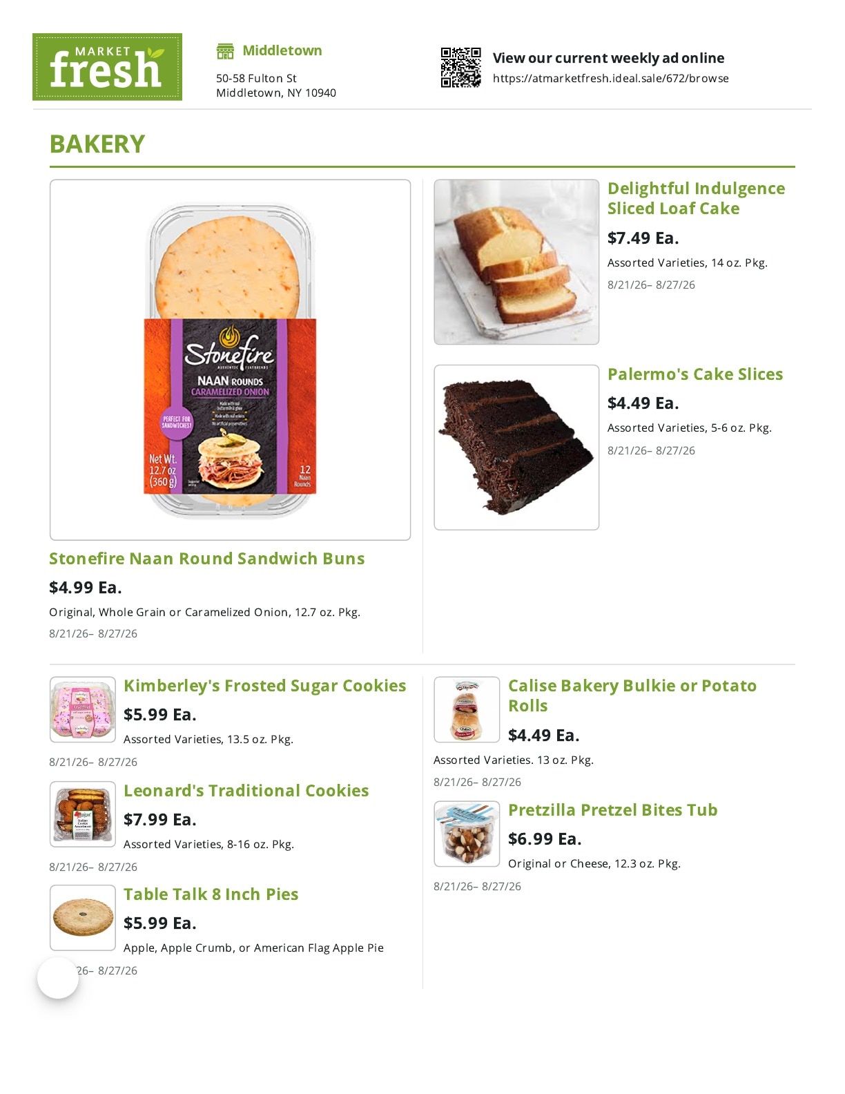 Market Fresh Weekly Ad August 21 - 27, 2026