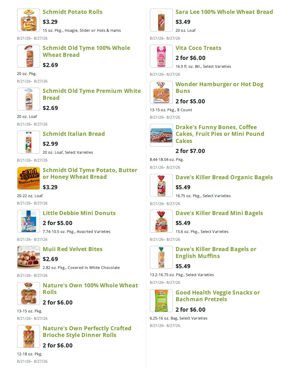 Market Fresh Weekly Ad August 21 - 27, 2026