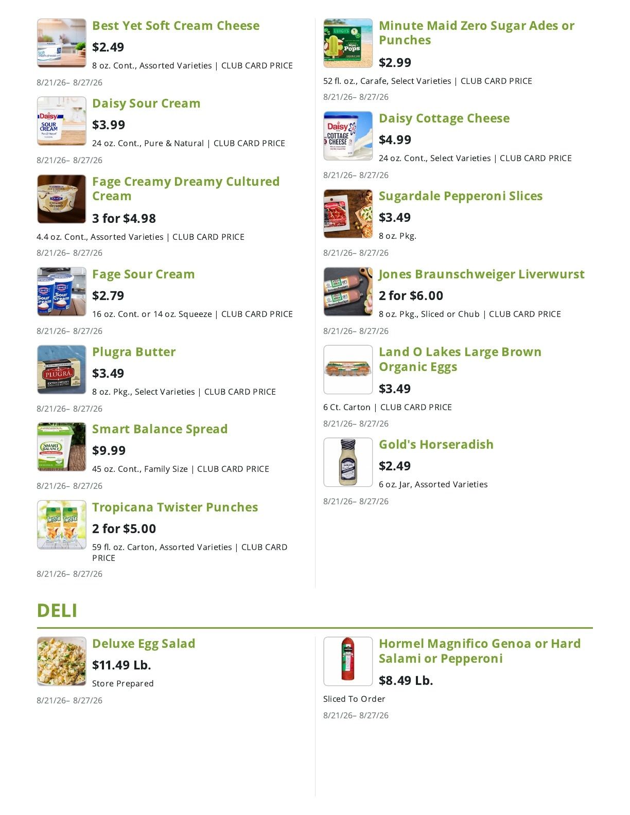 Market Fresh Weekly Ad August 21 - 27, 2026