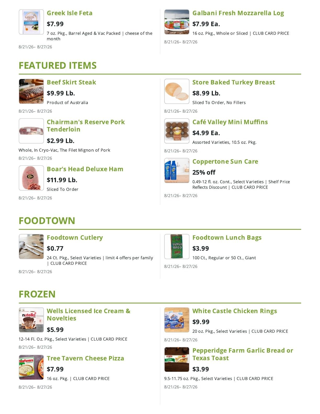 Market Fresh Weekly Ad August 21 - 27, 2026