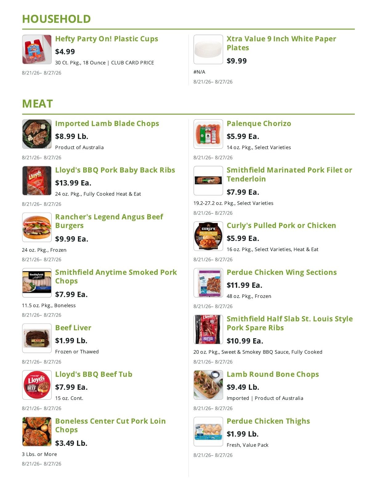 Market Fresh Weekly Ad August 21 - 27, 2026