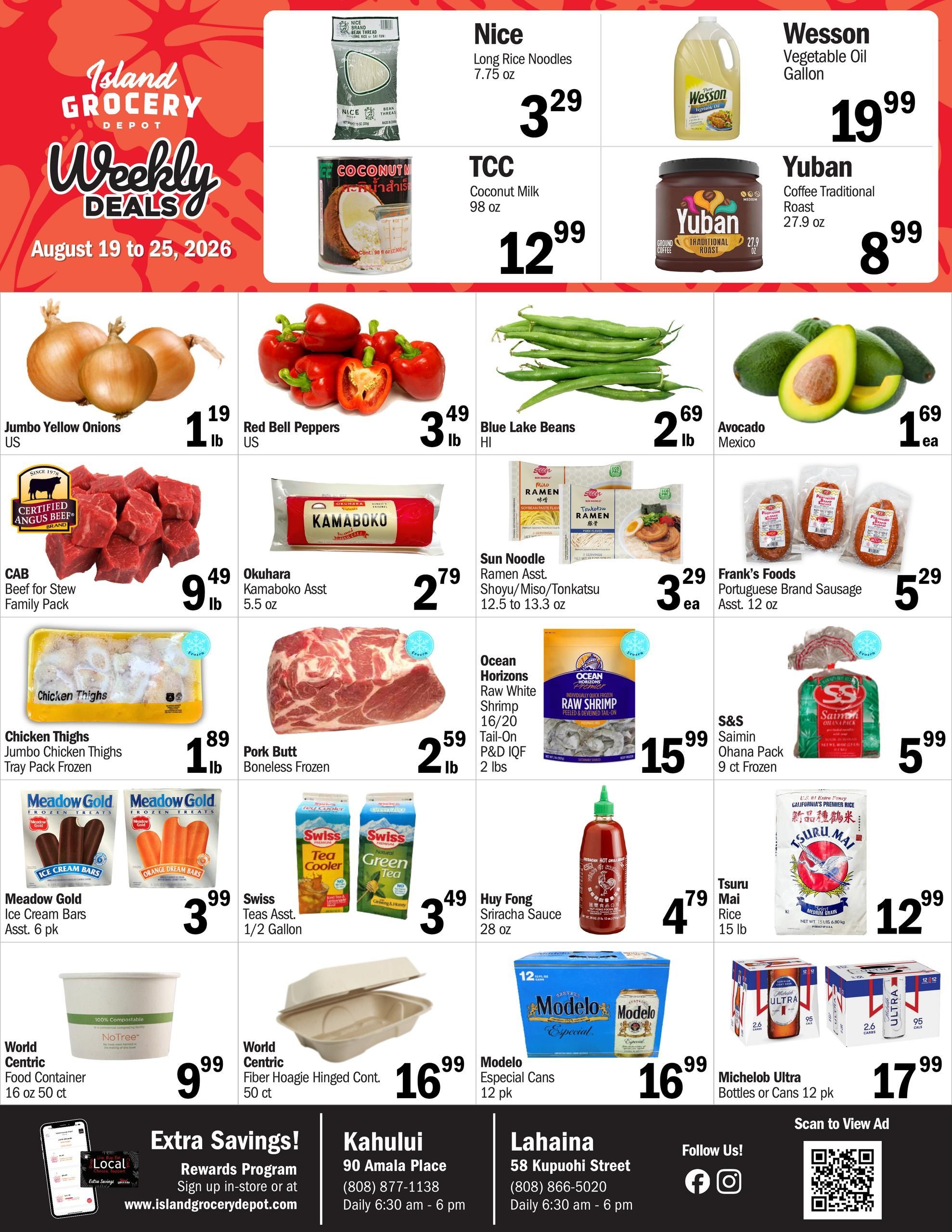 Island Grocery Depot Weekly Ad August 19 - 25, 2026