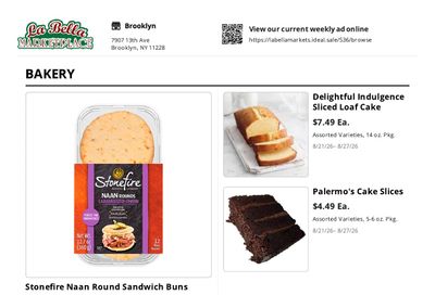 La Bella Marketplace Weekly Ad August 21 - 27, 2026