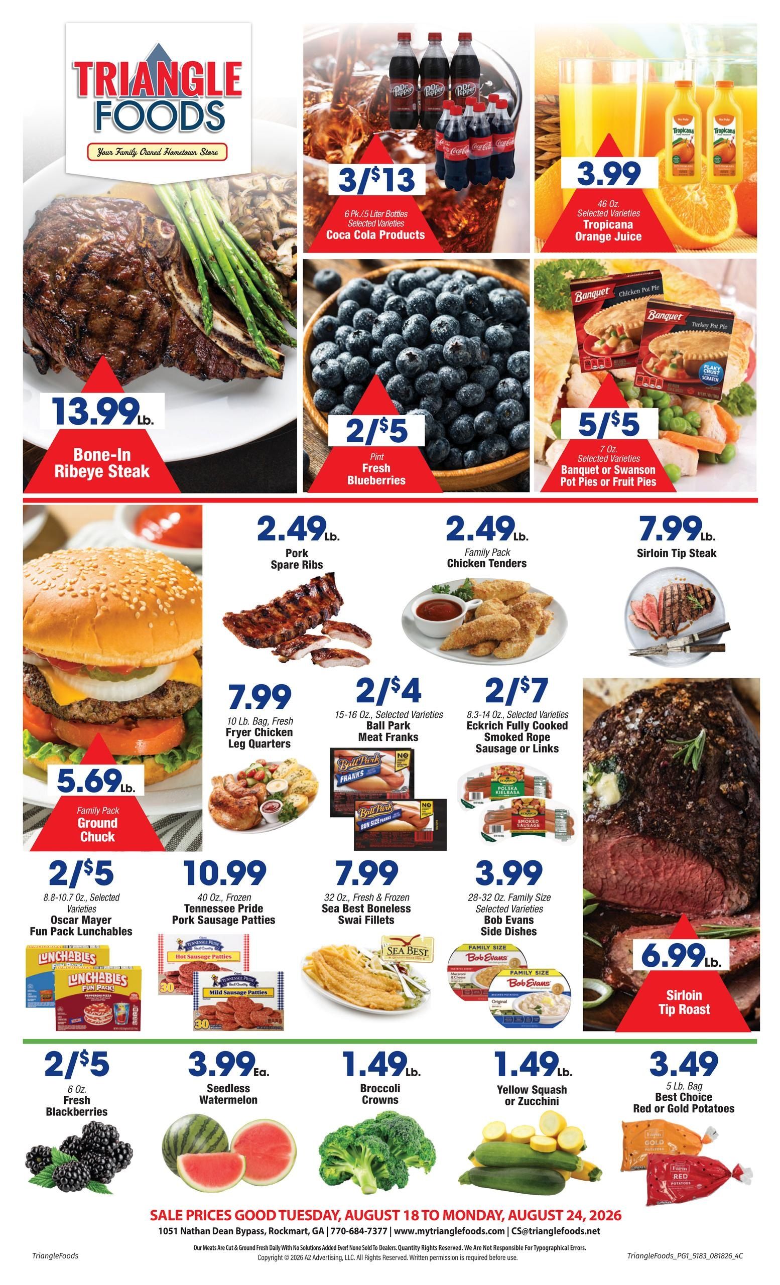 Triangle Foods Weekly Ad August 18 - 24, 2026