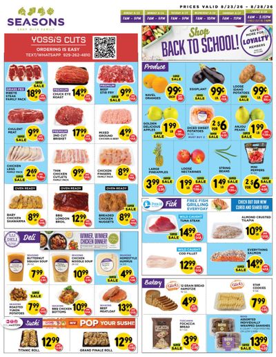 Seasons Kosher (Newark–New York Area, NJ–NY) indexedweekly Weekly Ad August 23 - 28, 2026