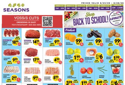 Seasons Kosher (Newark–New York Area, NJ–NY) indexedweekly Weekly Ad August 23 - 28, 2026
