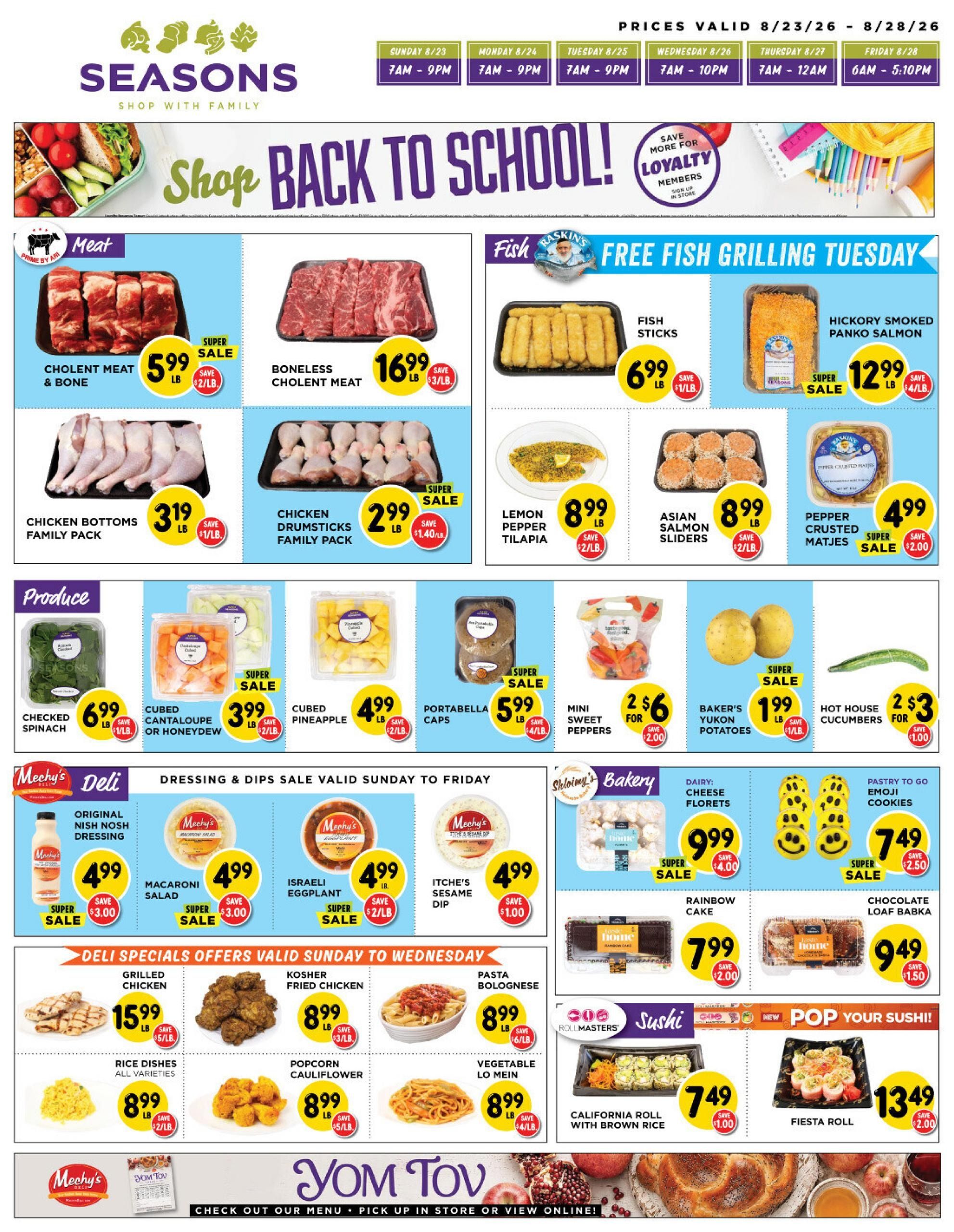 Seasons Kosher (Carle Place–Uniondale Area, NY) indexedweekly Weekly Ad August 23 - 28, 2026