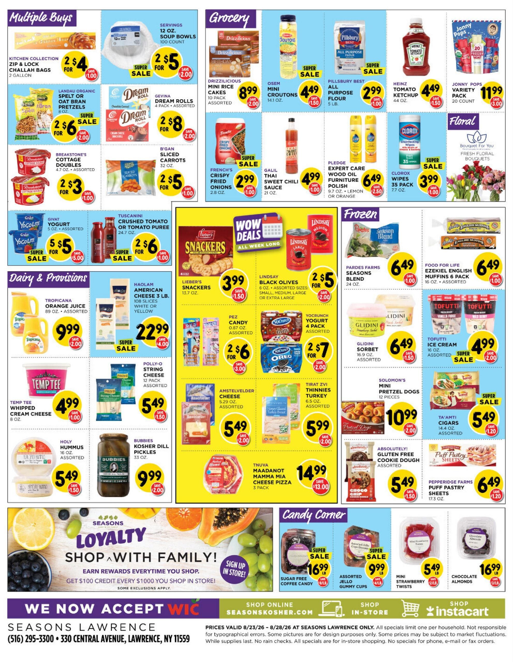Seasons Kosher (Carle Place–Uniondale Area, NY) indexedweekly Weekly Ad August 23 - 28, 2026