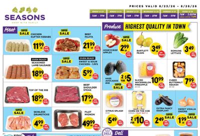 Seasons Kosher (CT, NJ, NY) indexedweekly Weekly Ad August 23 - 28, 2026