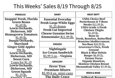Grosvenor Market Weekly Ad August 19 - 25, 2026