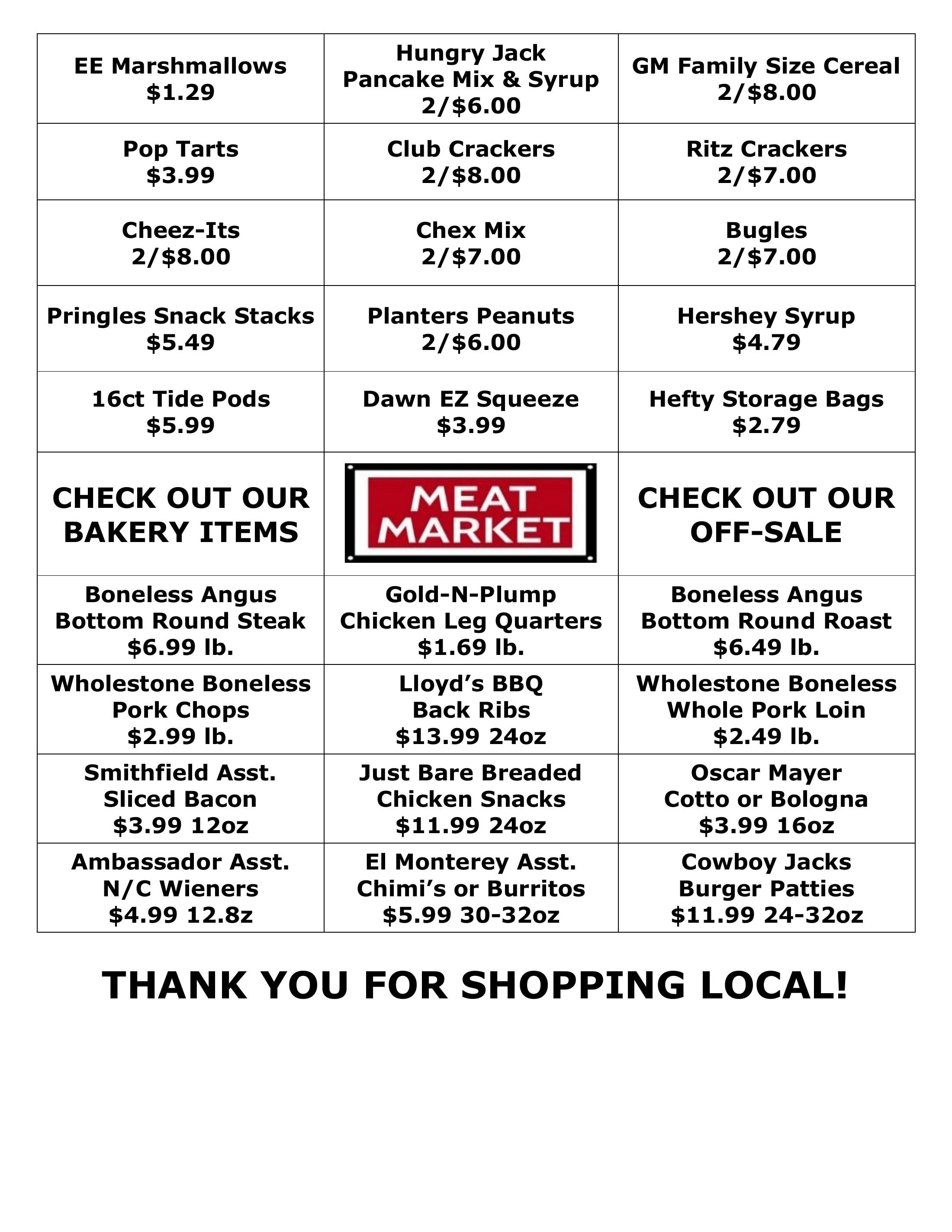 County Line Foods Weekly Ad August 24 - 30, 2026