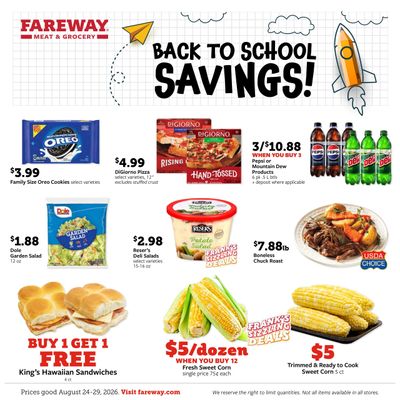 Fareway (Spring Grove–Decorah Area, IA–MN) Weekly Ad August 24 - 29, 2026