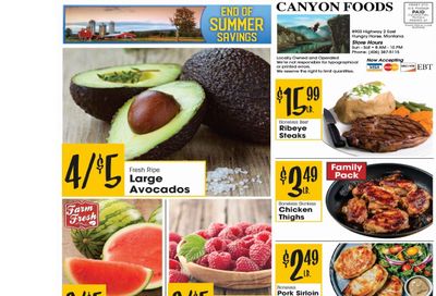 Canyon Foods Weekly Ad August 19 - 25, 2026