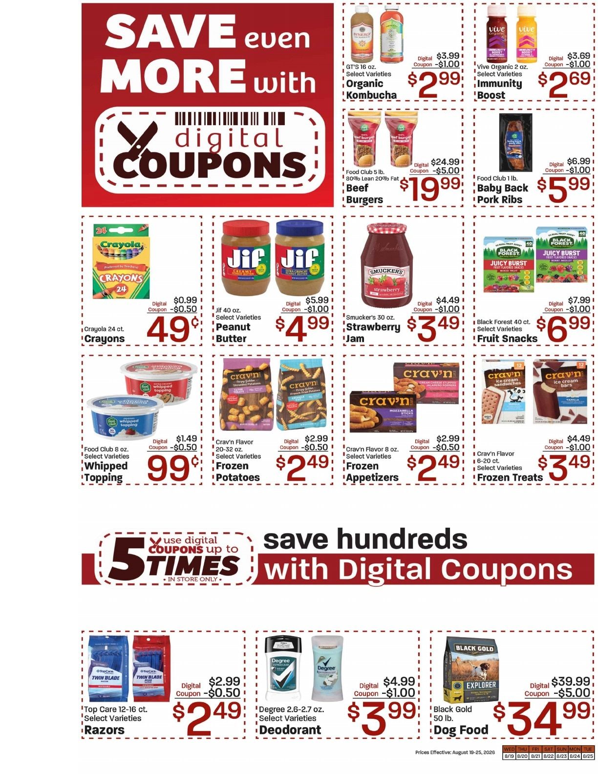 Bob's Supermarket Weekly Ad August 19 - 25, 2026