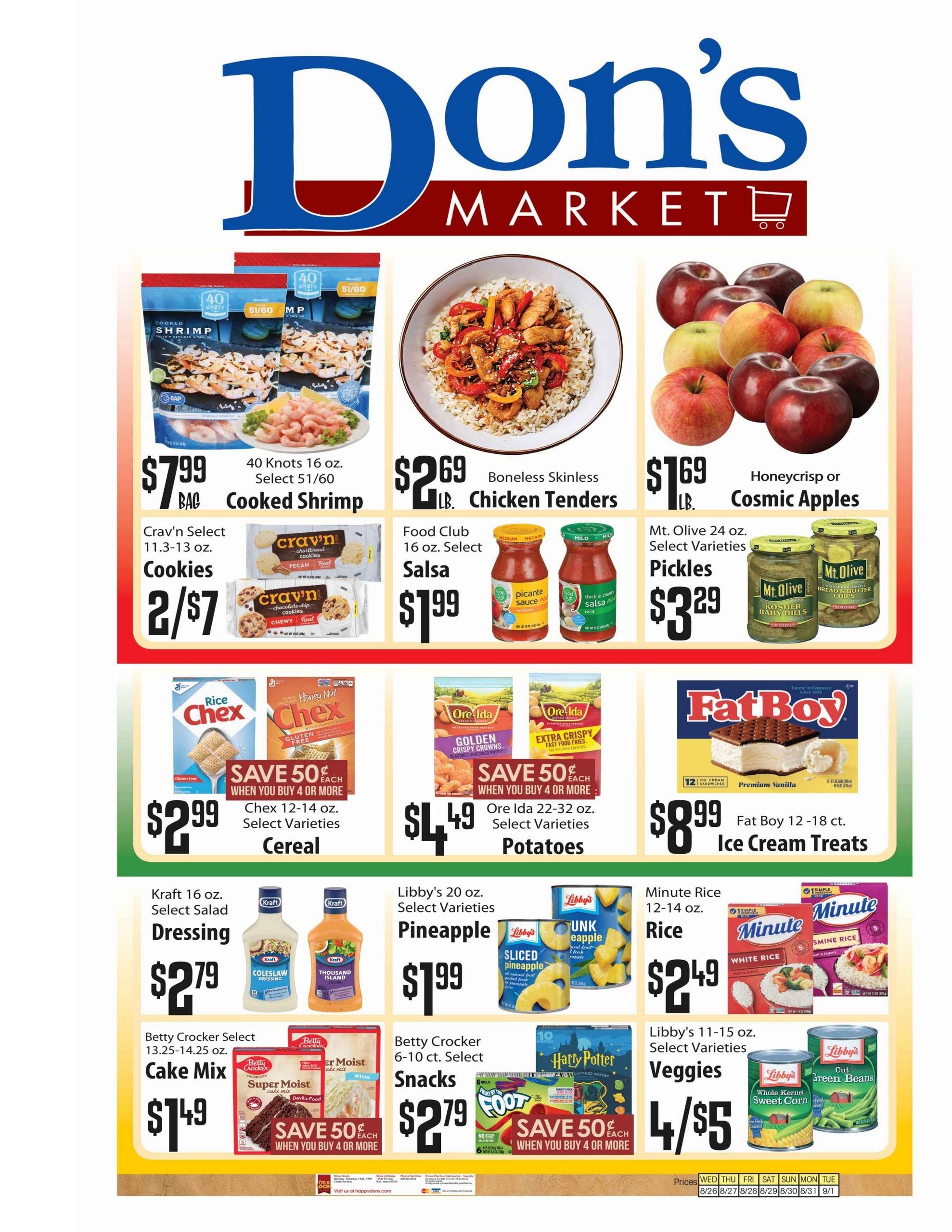 Don's Market (Twin Falls Area, ID) Weekly Ad August 26 - September 1, 2026