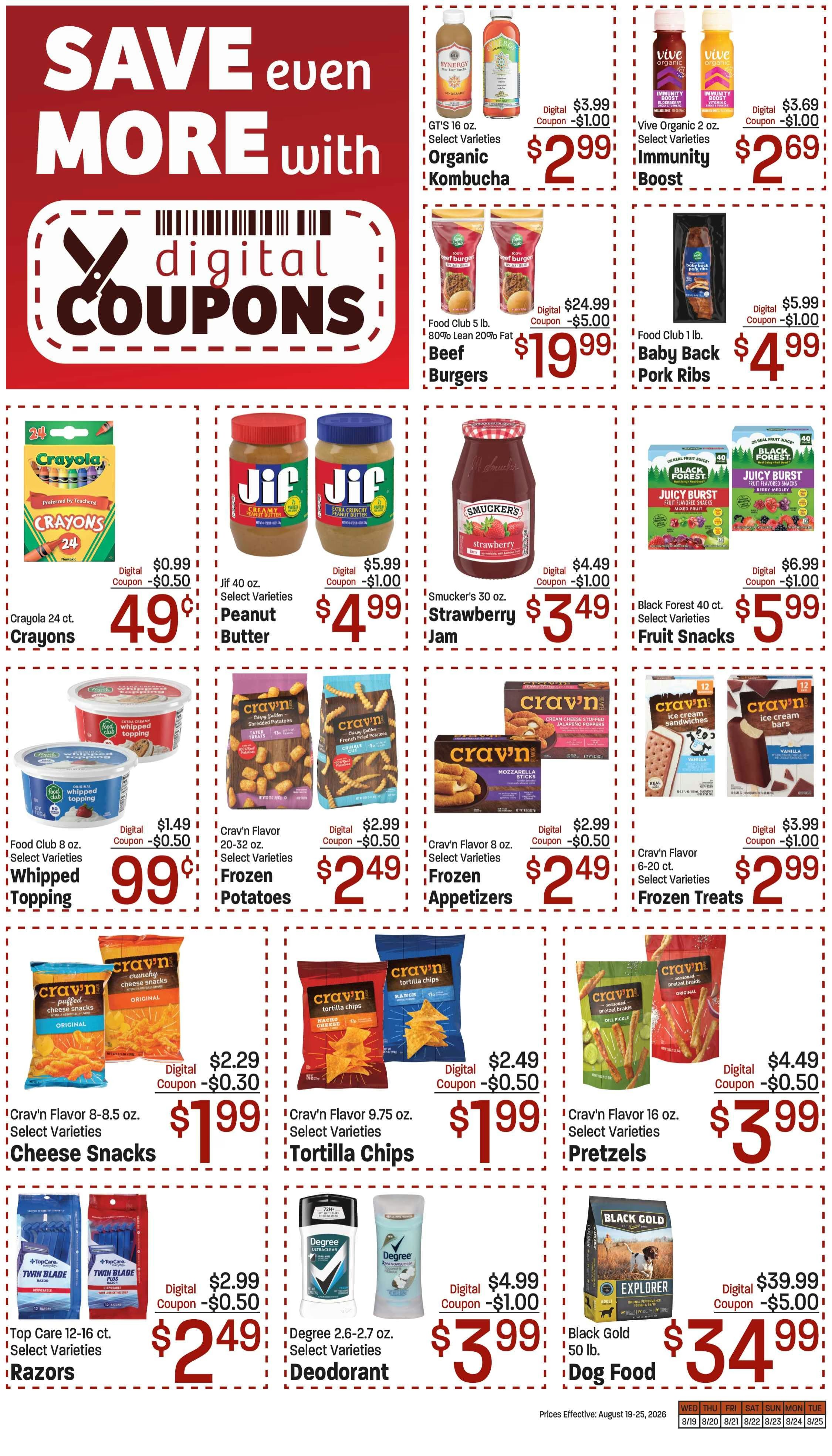 M&W Markets (Nyssa, OR) Weekly Ad August 19 - 25, 2026