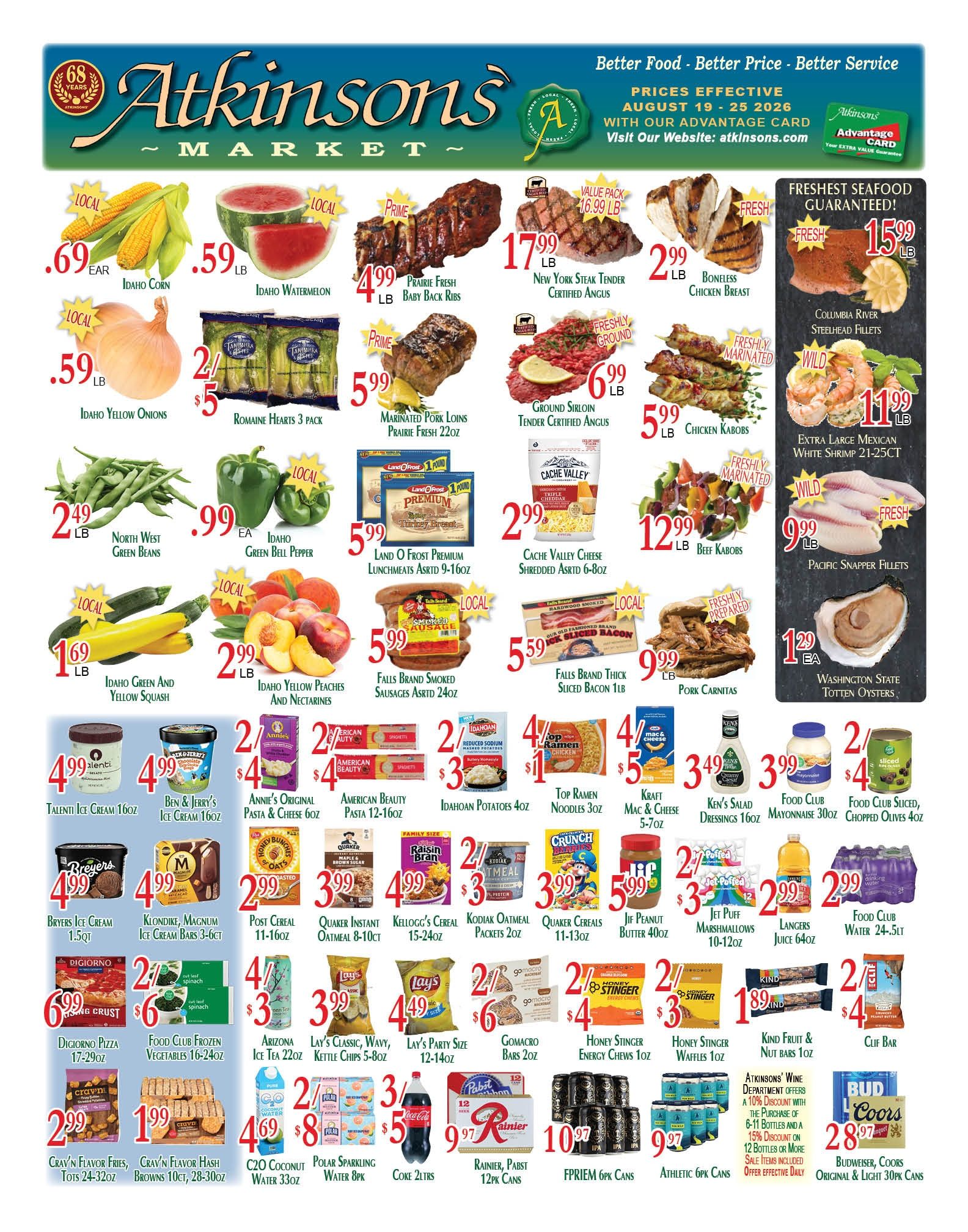 Atkinsons' Market Weekly Ad August 19 - 25, 2026