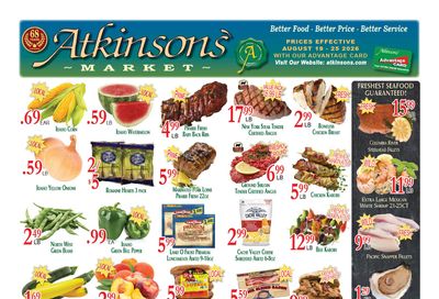 Atkinsons' Market Weekly Ad August 19 - 25, 2026