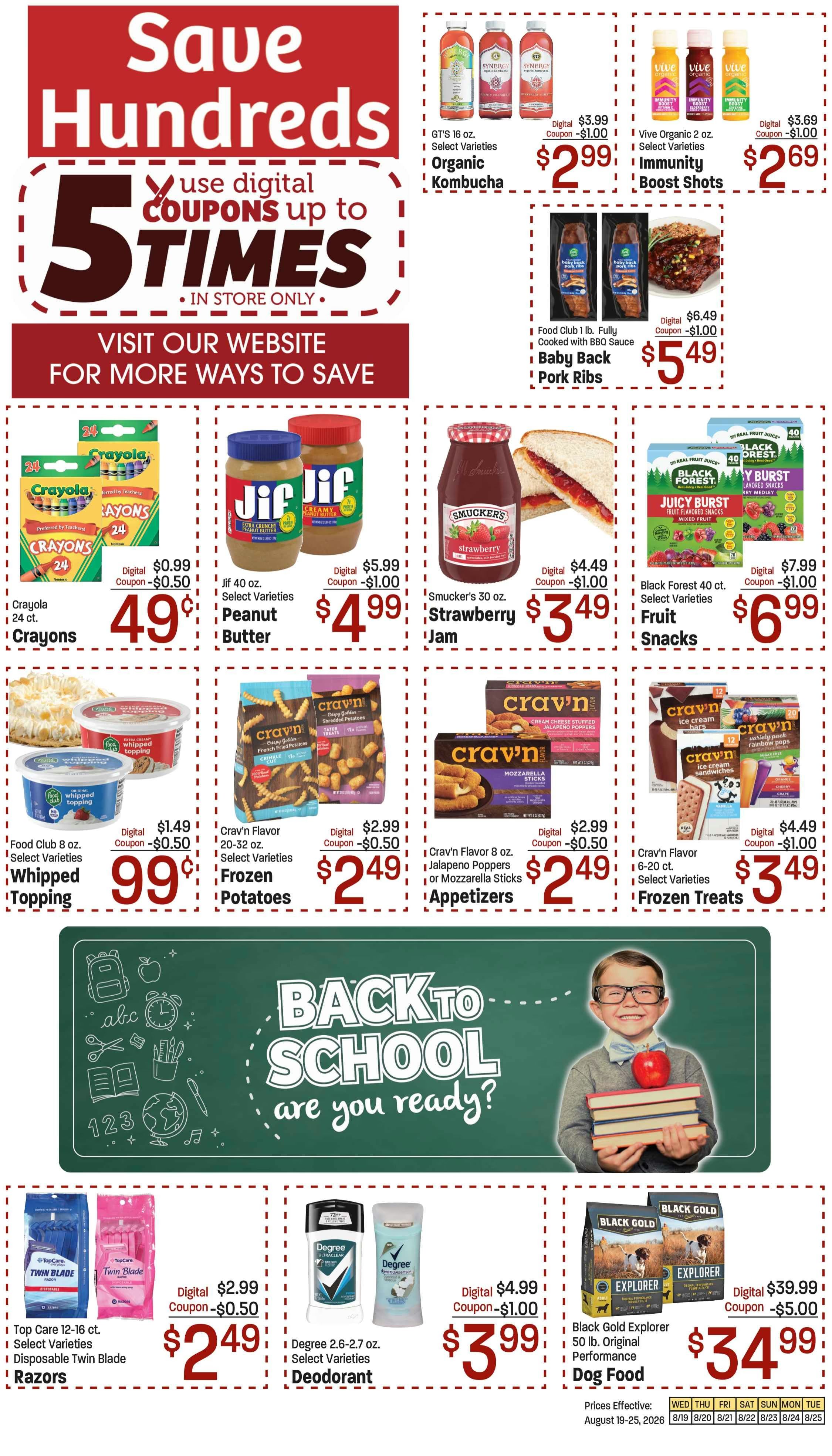 468 Market (130 1st St N, Cascade, MT) Weekly Ad August 19 - 25, 2026