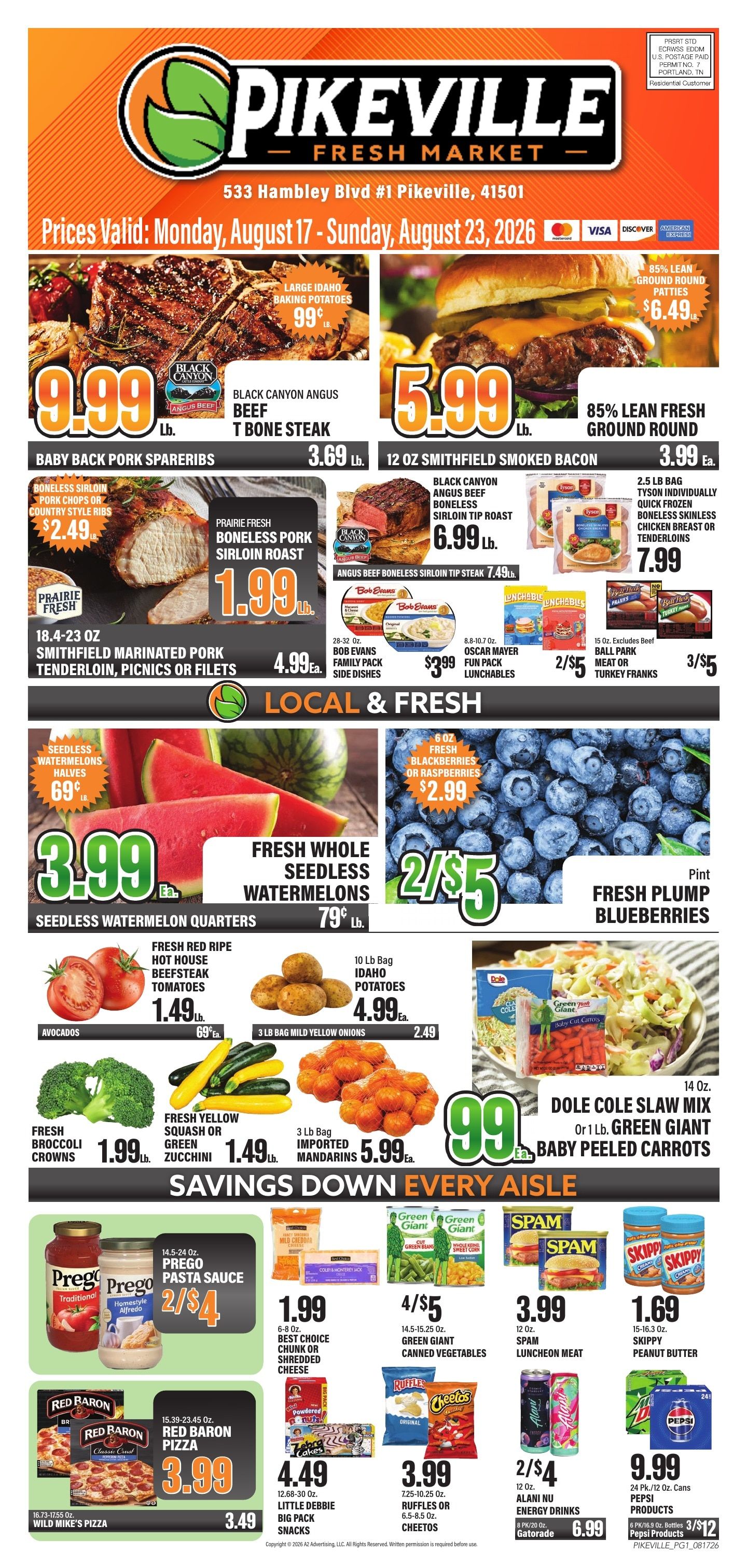 Pikeville Fresh Market Weekly Ad August 16 - 23, 2026