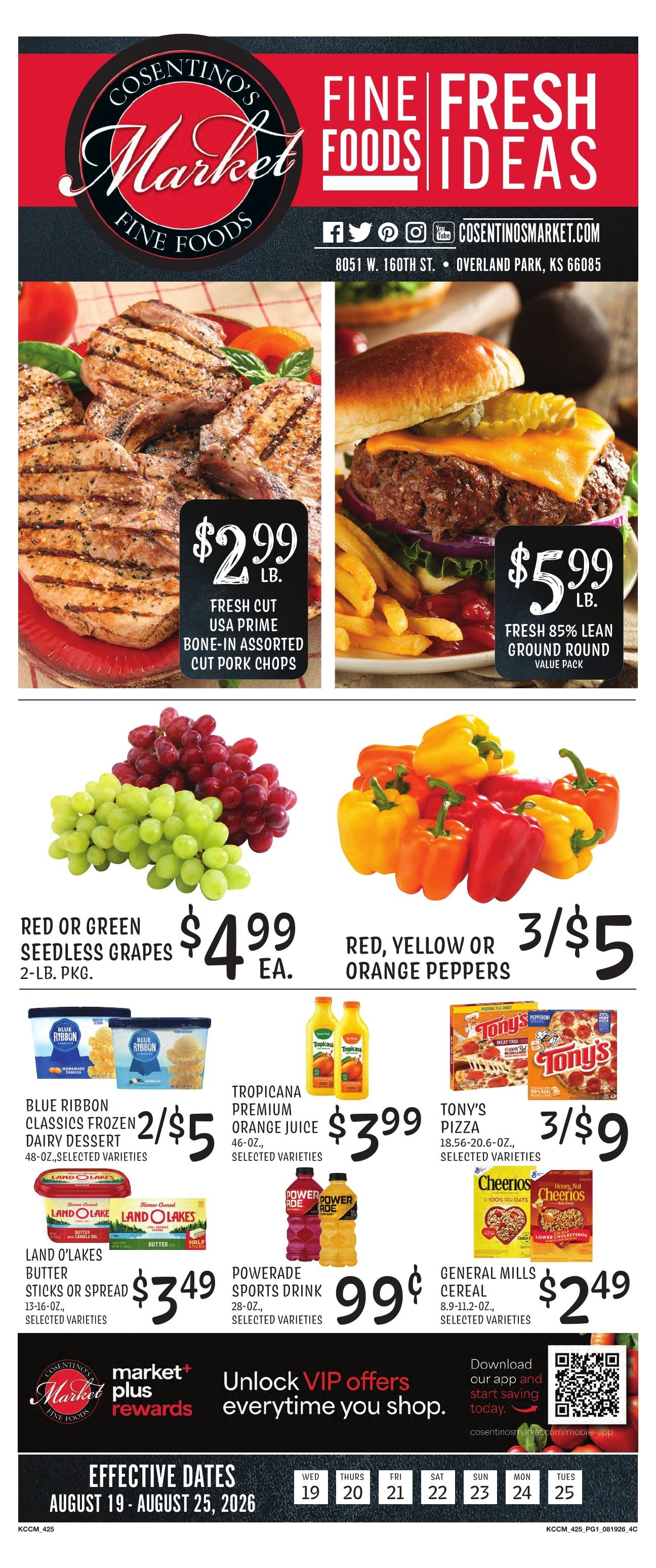 Cosentino's Market Weekly Ad August 18 - 25, 2026
