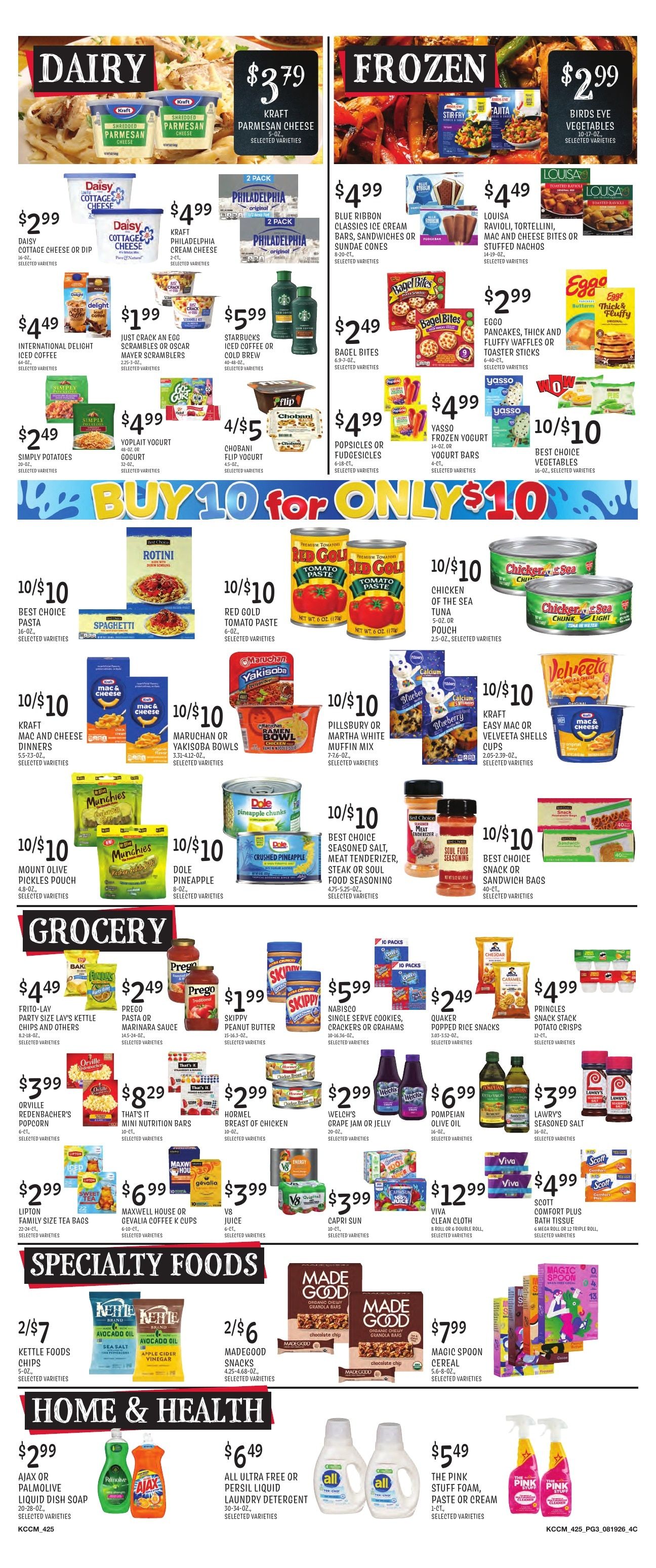 Cosentino's Market Weekly Ad August 18 - 25, 2026
