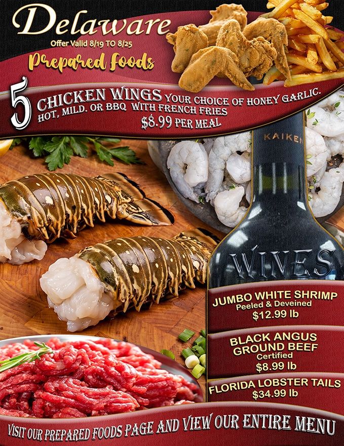 Delaware Chicken Farm & Seafood Market Weekly Ad August 19 - 25, 2026