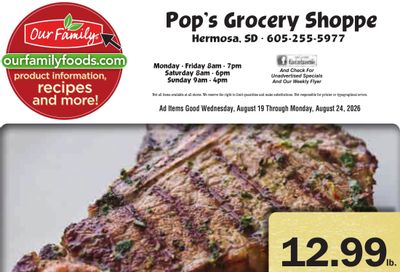 Pop's Grocery Shoppe Weekly Ad August 19 - 24, 2026