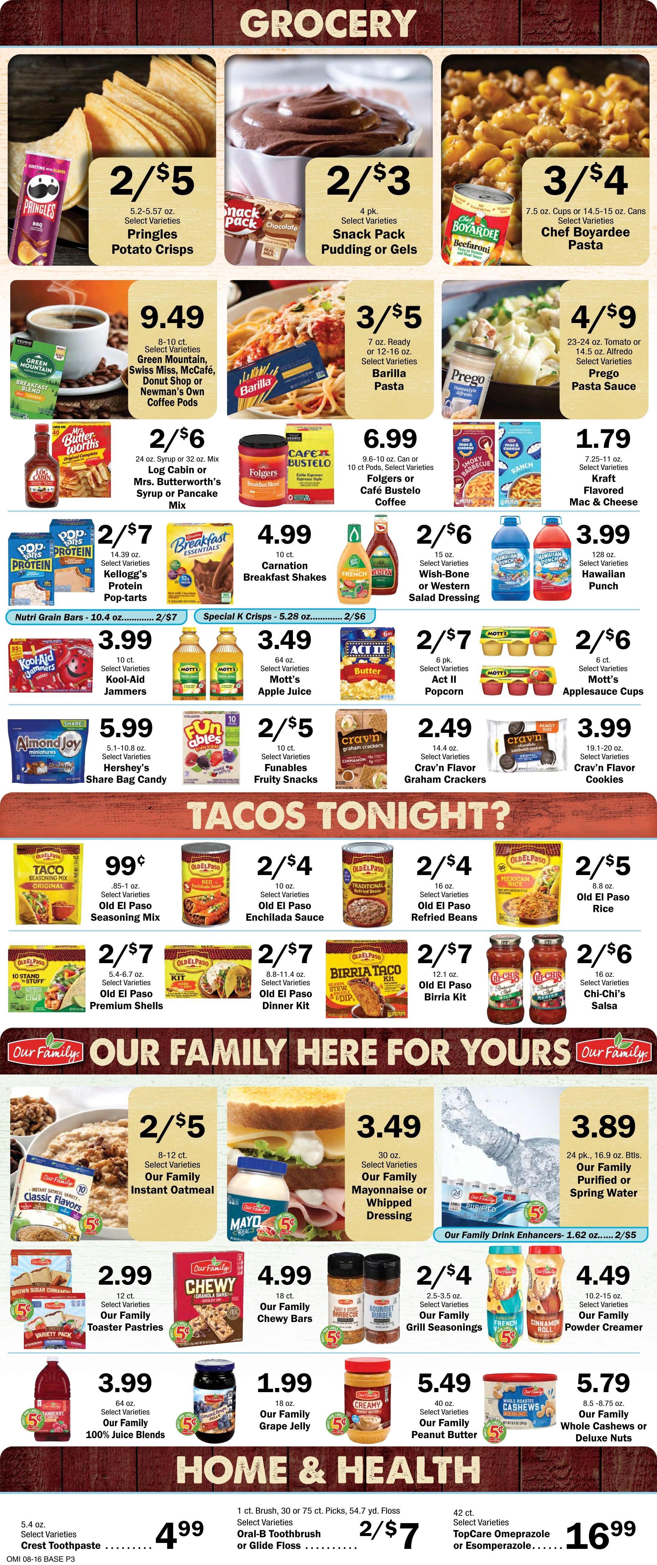 Pop's Grocery Shoppe Weekly Ad August 19 - 24, 2026