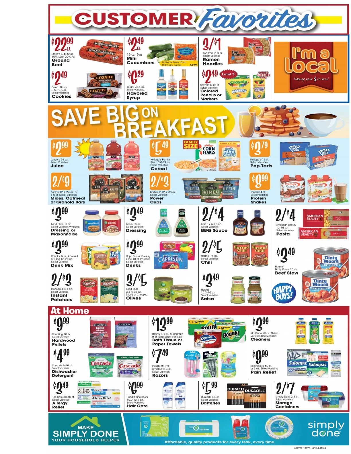 D's Supermarket Weekly Ad August 19 - 25, 2026