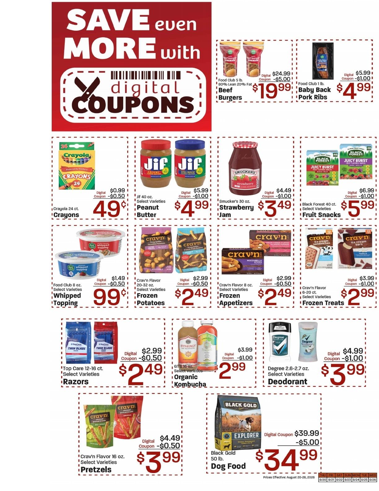 Lallatin Food Town Weekly Ad August 20 - 26, 2026