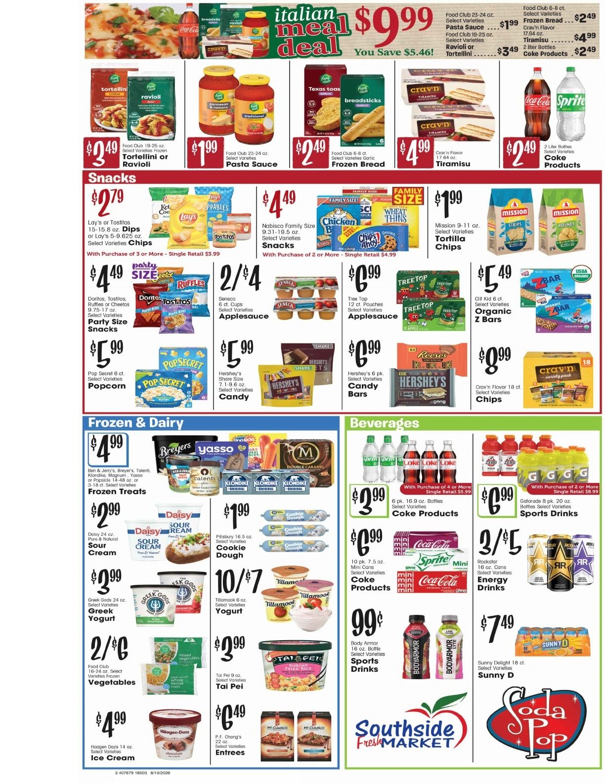 Southside Market Weekly Ad August 19 - 25, 2026