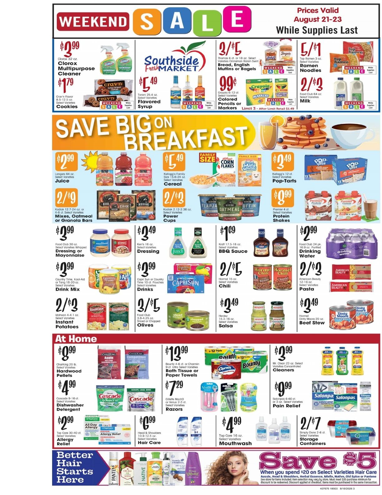 Southside Market Weekly Ad August 19 - 25, 2026