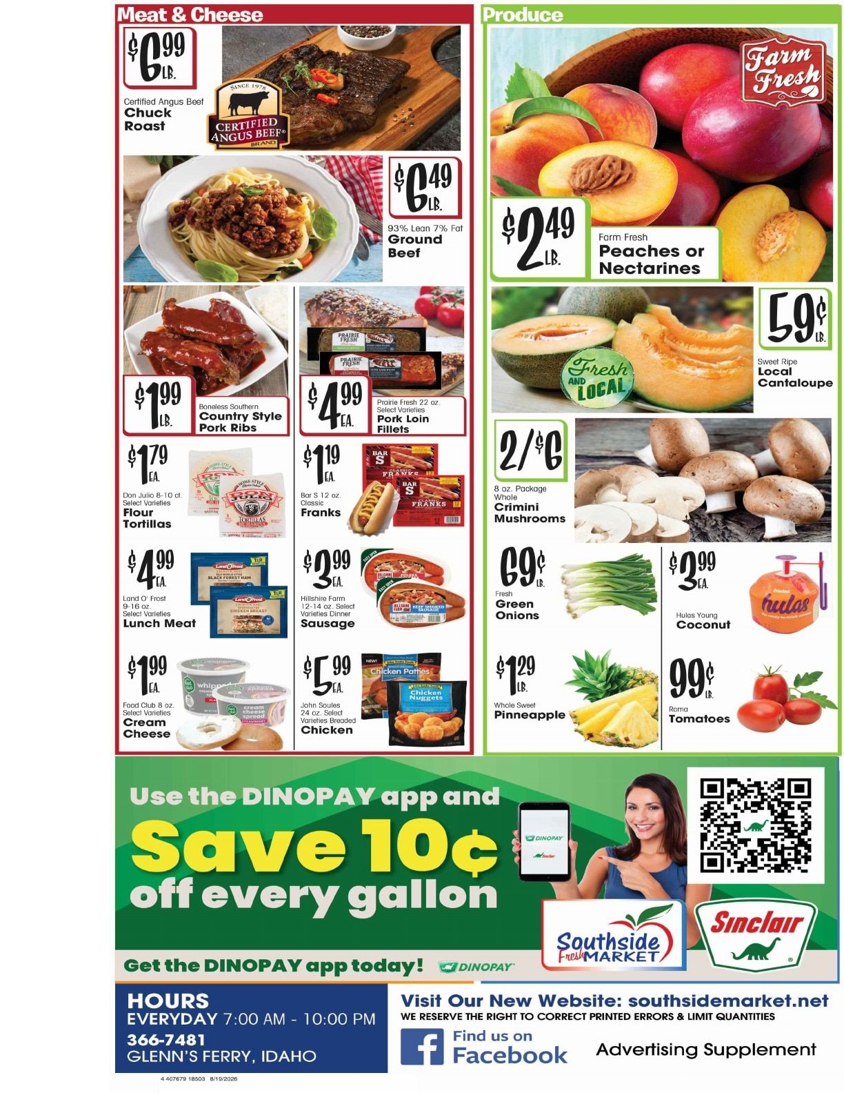 Southside Market Weekly Ad August 19 - 25, 2026