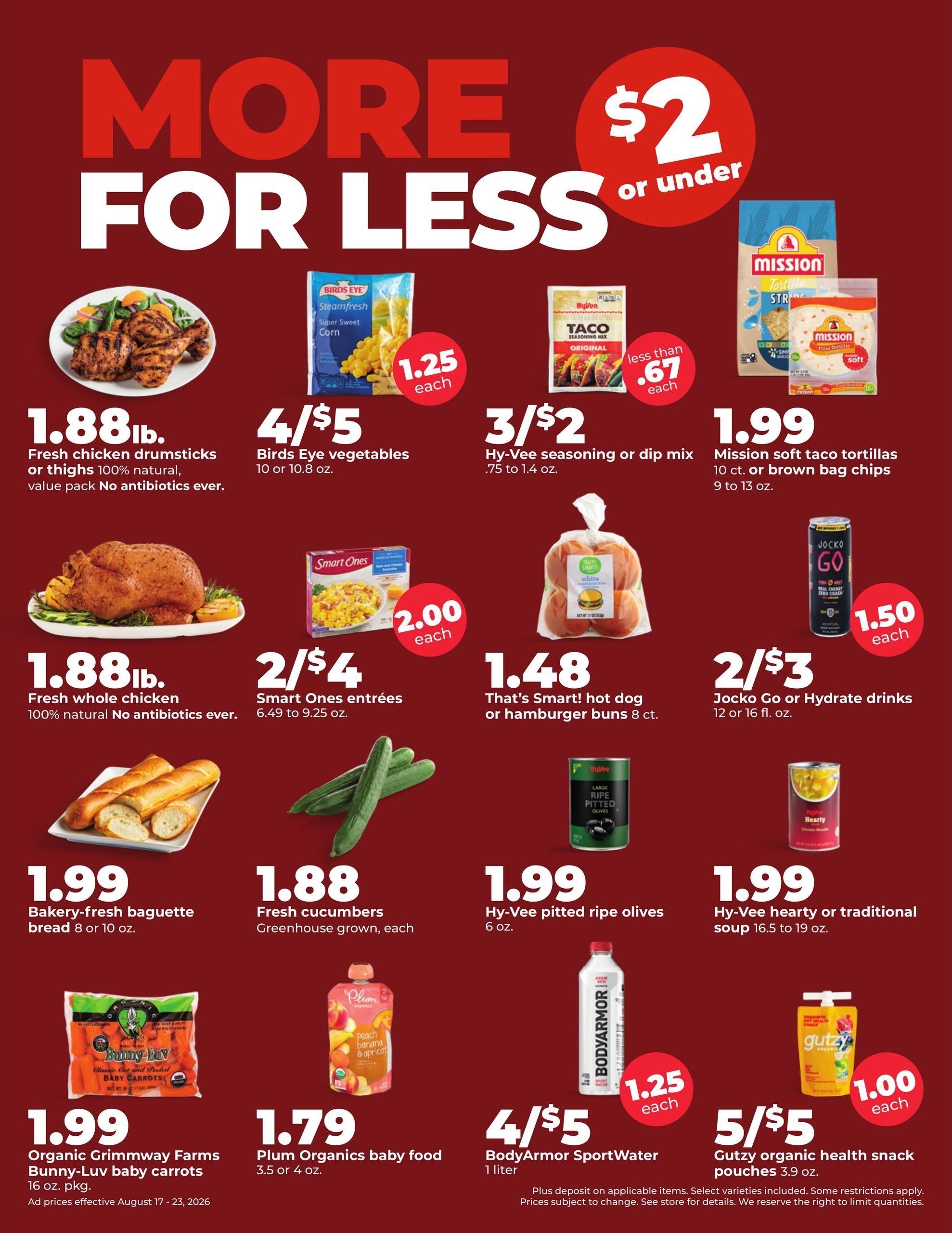 Hy-Vee (Galva Area, IL) Weekly Ad August 17 - 23, 2026