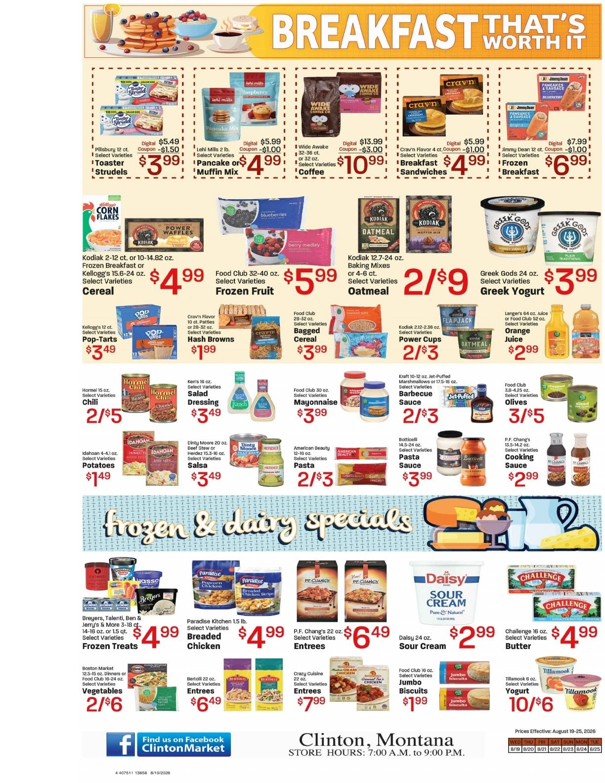 Clinton Market Weekly Ad August 19 - 25, 2026